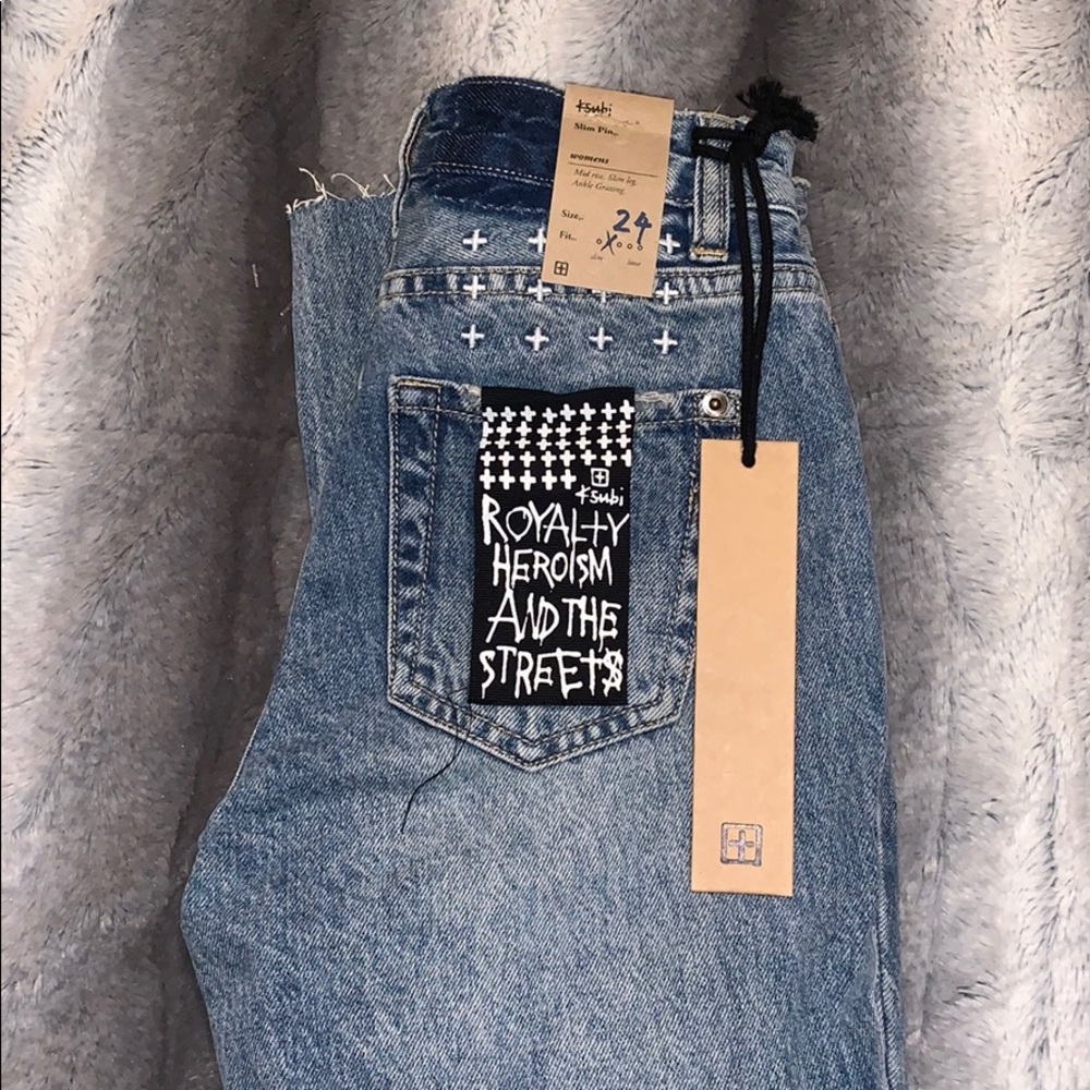 KSUBI women ankle jeans